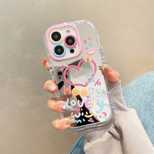 Mirror Case with Hearts for Her